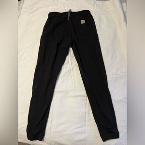 Like new black Carhartt jogger style scrub pants